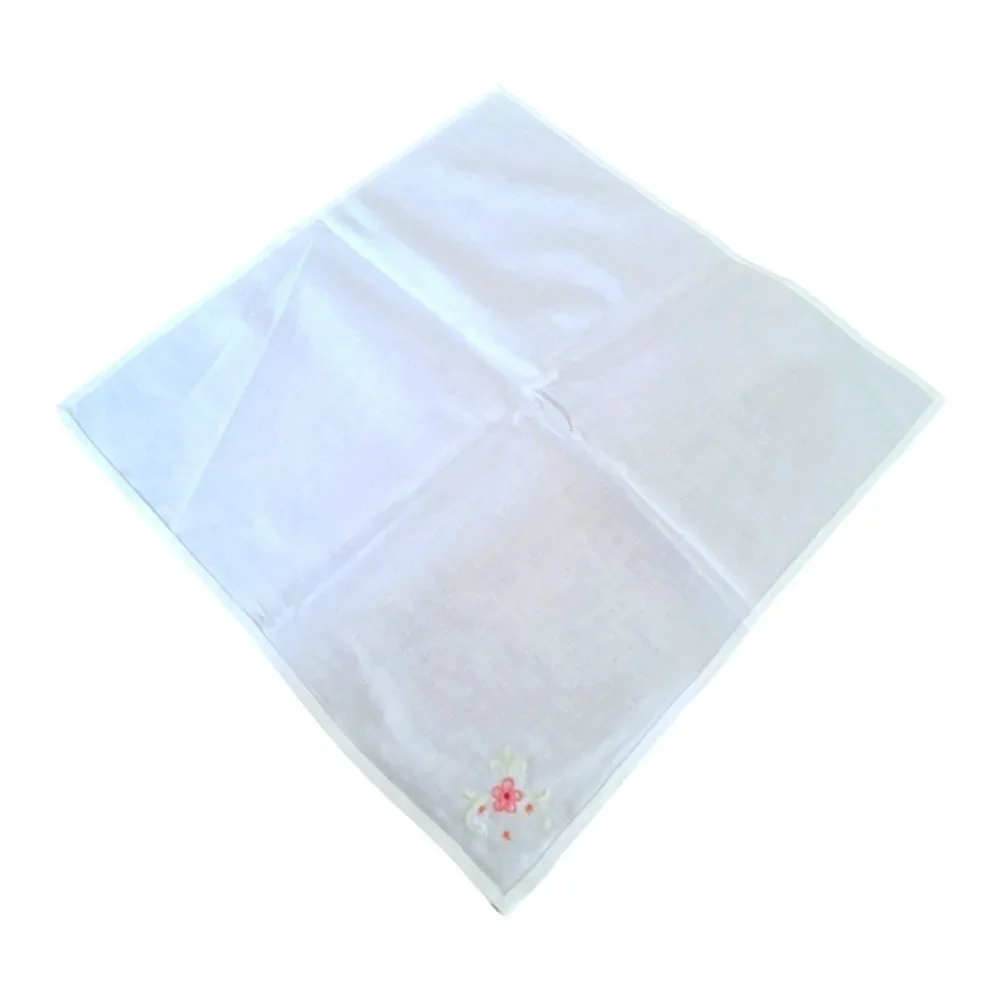 Irish table linen Set 8 Napkins 72 x 90 Tablecloth Embroidered Handmade Floral